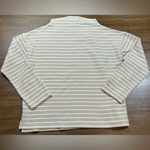 Arnold Palmer Women’s Classic Style Size 3 (L) Mock Neck Long Sleeve Striped Top